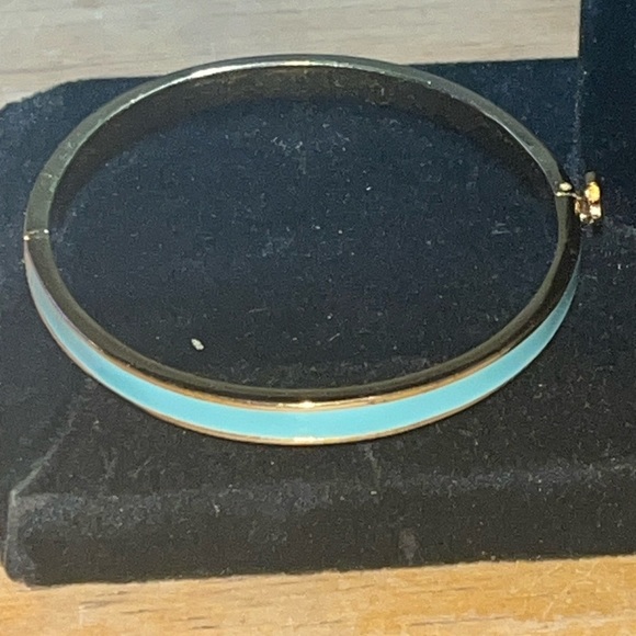 Kate Spade New York Enamel Hinged Bangle Bracelet, Blue - Picture 12 of 13